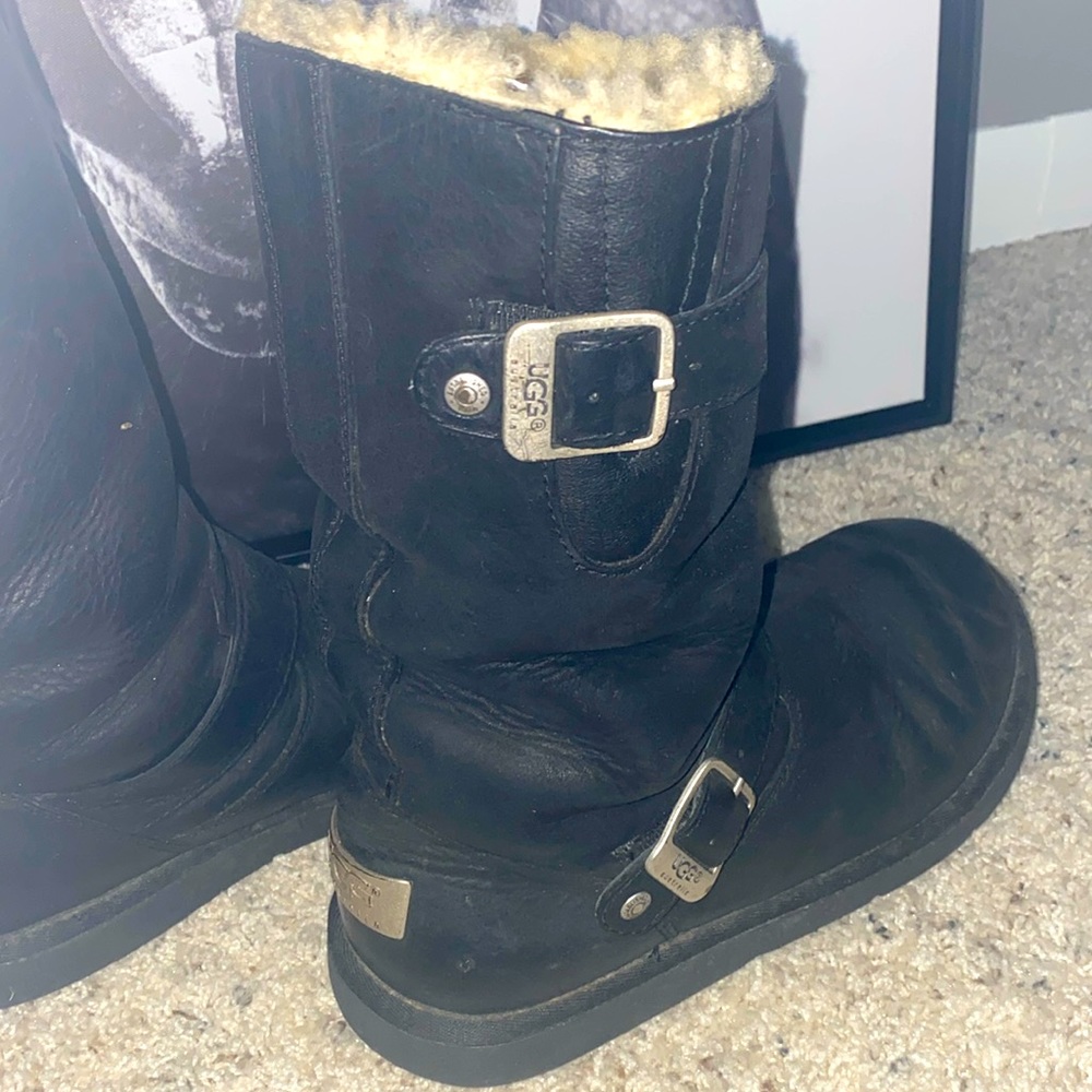 UGG MOTO BOOTS BLACK